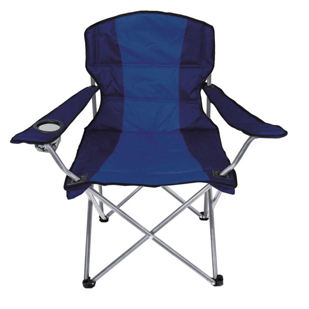 Komfortní rybářská kempingová židle modrá-tmavě modrá