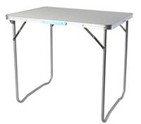Piknikový stolek rozkládací - zahradní stůl hliníkový rám 80x60x66,5 cm