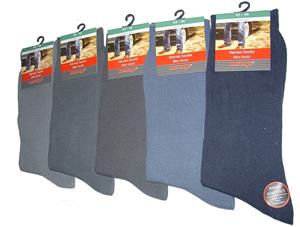 701288 - Pánské ponožky bez gumičky 5er - barevné modré 39-42