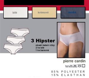 Kalhotky Pierre Cardin Hipster 3er Set - bílá 2ks modrá 1 ks M38