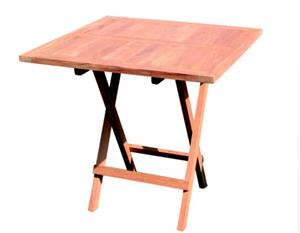 201004h - Dřevěný stůl skládací 46x46x47 cm, čtvercový