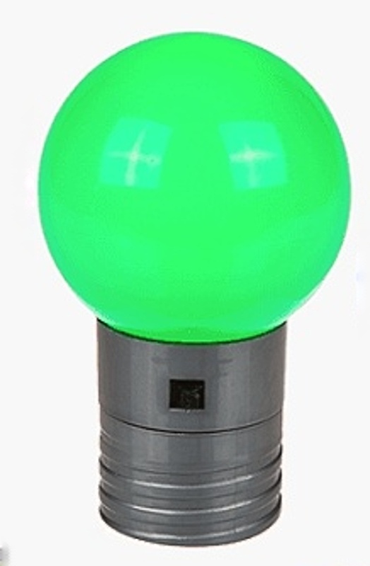 Plastová LED koule 4,5 cm s magnetem na baterie zelená včetně 1x 2032