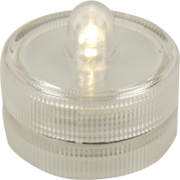 Čajová LED svíčka na knoflíkovou baterii studená bílá kartonové balení K20