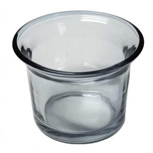 Kalíšek na čajovou svíčku 6 cm transparentní sklo