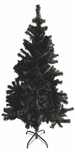 Umělý vánoční stromek 150 cm - černý včetně kovového stojanu
