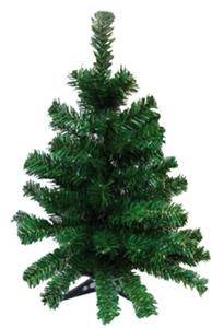 Umělý vánoční stromek 60 cm - zelený, včetně platového stojanu