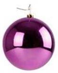 Vánoční dekorace - velká vánoční ozdoba jumbo 15 cm - fialová