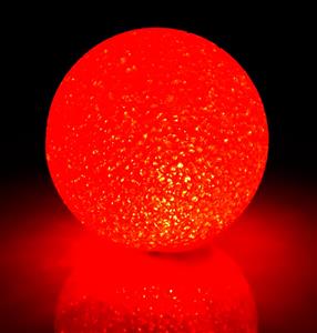 Barevná svítící LED koule 12 cm